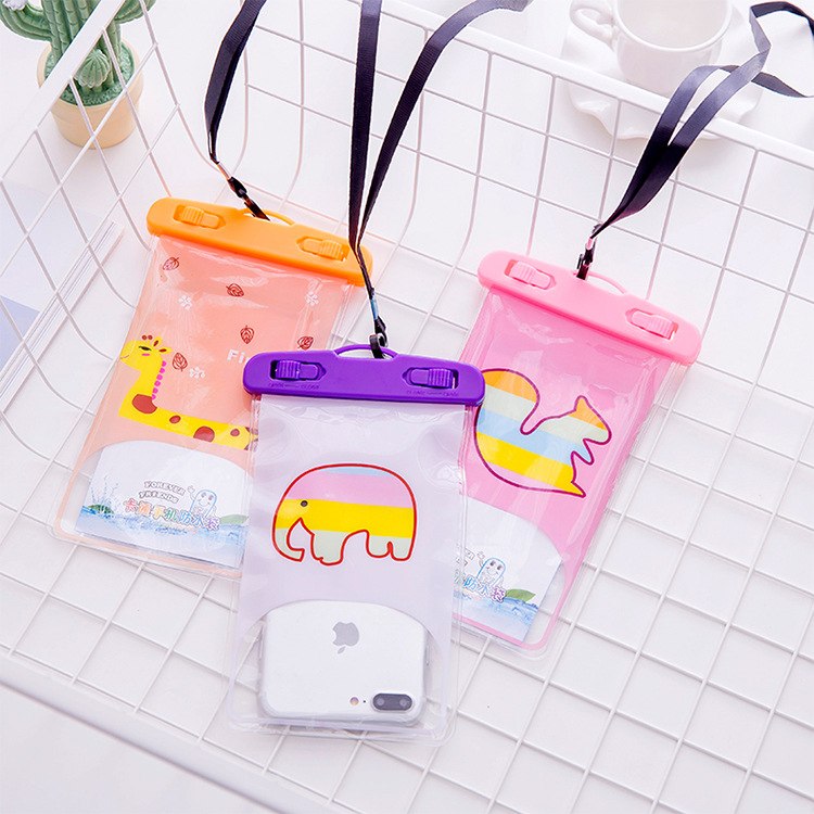 Cartoon Mobile Phone Waterproof Bag New Large Outdoor iPhone Photo Transparent Waterproof Phone Set Factory Direct Sales