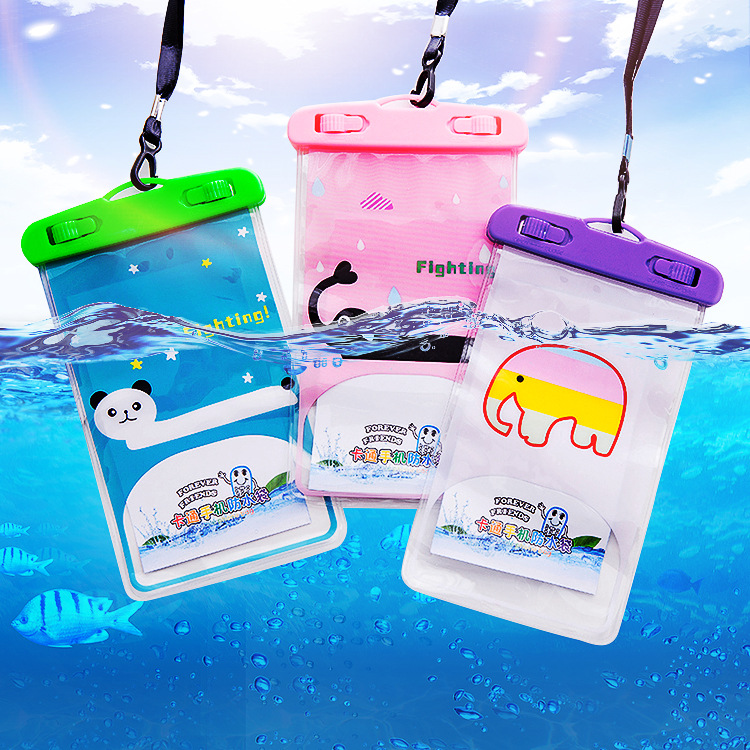 Cartoon Mobile Phone Waterproof Bag New Large Outdoor iPhone Photo Transparent Waterproof Phone Set Factory Direct Sales