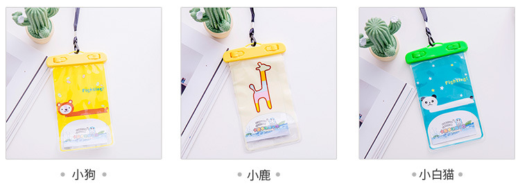 Cartoon Mobile Phone Waterproof Bag New Large Outdoor iPhone Photo Transparent Waterproof Phone Set Factory Direct Sales
