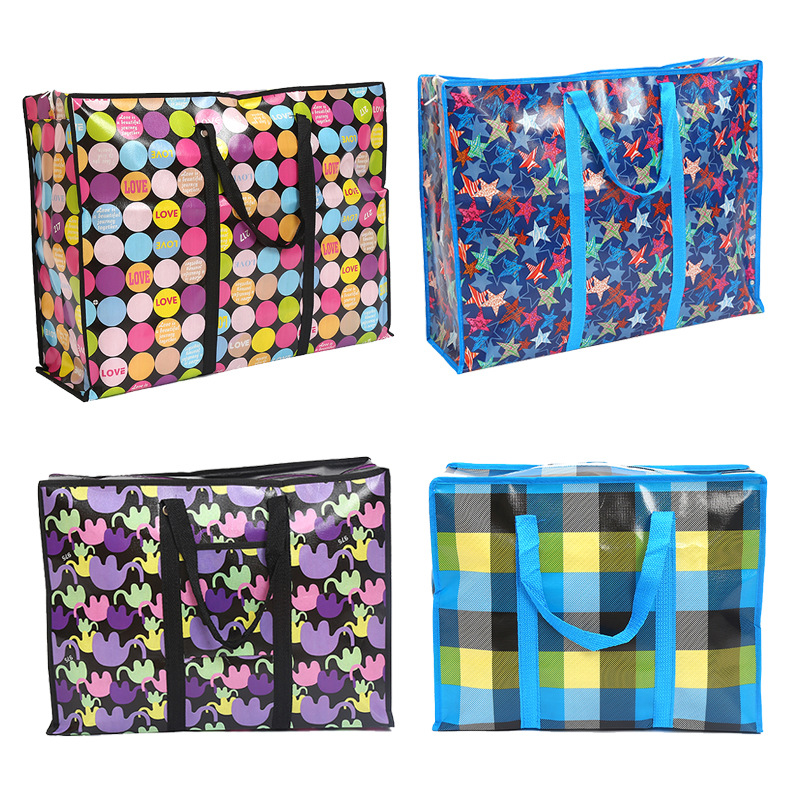 Manufacturer 175G Order Buckle Thicken Non-Woven Fabric Travel Moving Waterproof Bag Large Capacity Luggage Quilt Packing Bag