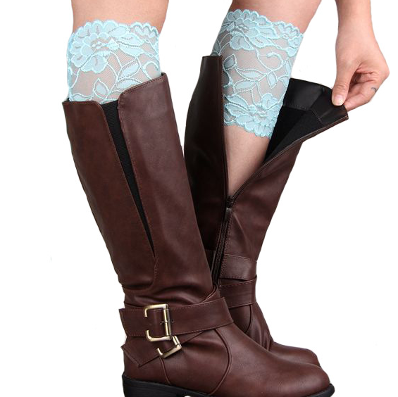 lace boot cuff  Stretch lace lace set of legs  Shoe set