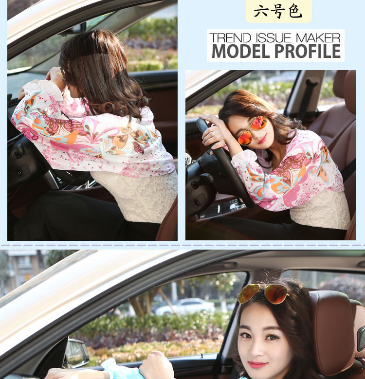 Beach female open cycling cuff Chiffon scarves shawls all-match amazing sunscreen air spring scarf