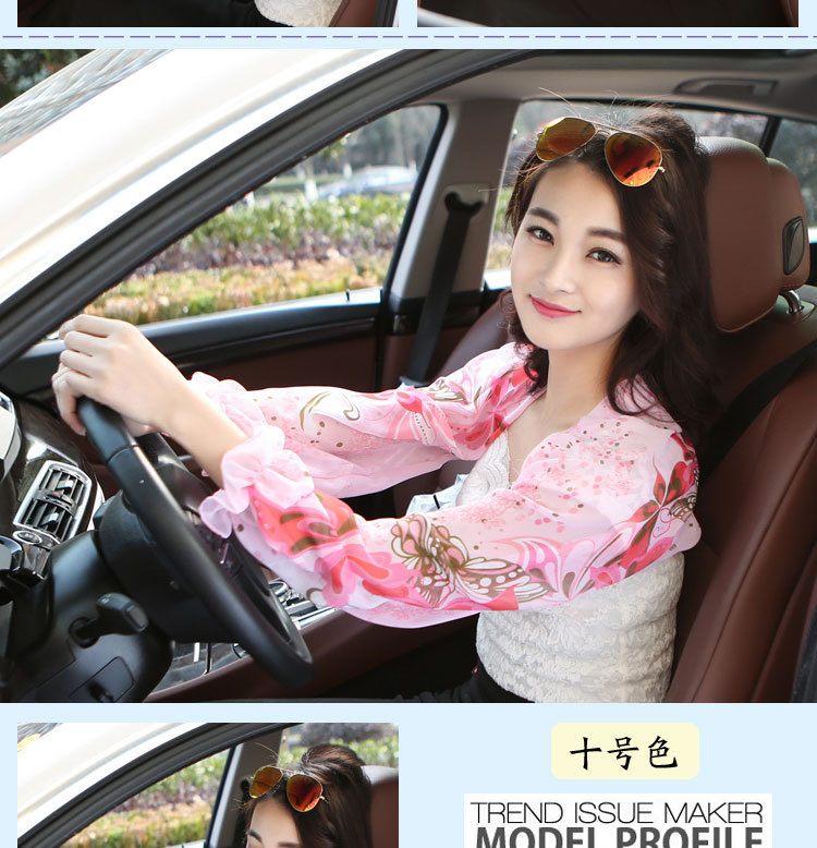 Beach female open cycling cuff Chiffon scarves shawls all-match amazing sunscreen air spring scarf