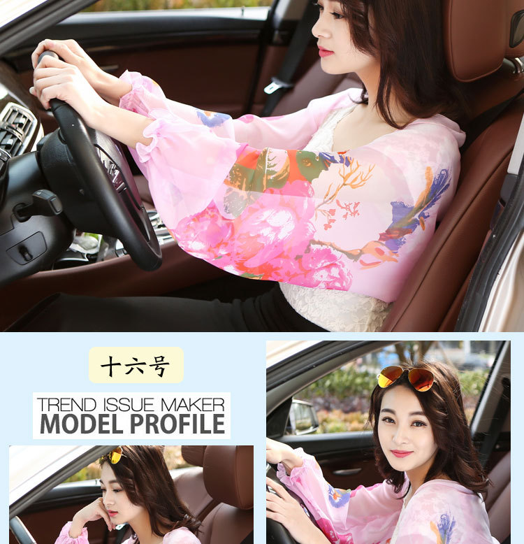 Beach female open cycling cuff Chiffon scarves shawls all-match amazing sunscreen air spring scarf