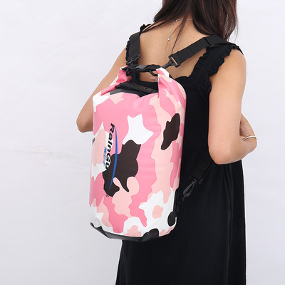 Outdoor Mountaineering Camouflage Backpack Camouflage Shoulder Bag Anti-Water Bag Bucket Bag Backpack Waterproof Bag Water Bag