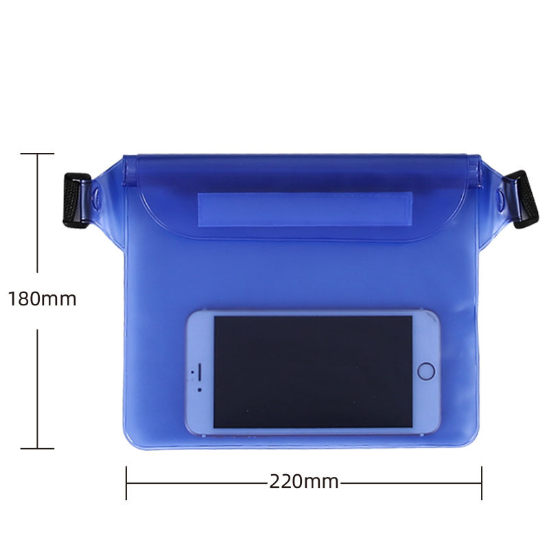 Beach Water Splashing Festival Mobile Phone Waterproof Bag New ThreeLayer Sealed PVC Storage Waterproof Waist Bag