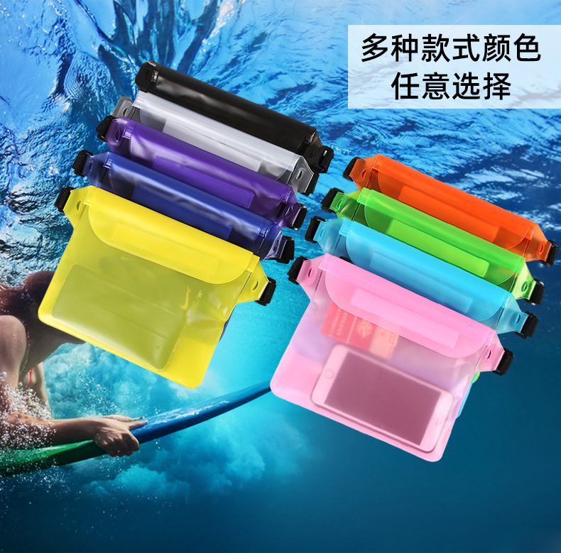 Beach Water Splashing Festival Mobile Phone Waterproof Bag New ThreeLayer Sealed PVC Storage Waterproof Waist Bag Beach Water Splashing Festival Mobile Phone Waterproof Bag New ThreeLayer Sealed PVC Storage Waterproof Waist Bag