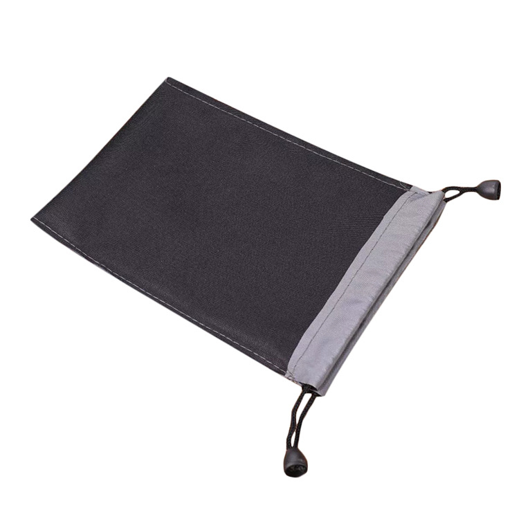 Bag Portable Battery for Mobile Phones Buggy Bag Gray Waterproof Bag Selfie Stick Black Drawstring Flannel Bag