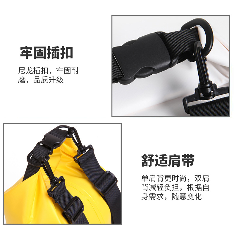 Waterproof Bucket Bag Water Bag Seaside Swimming Bag One Shoulder Two Shoulders Bag Drifting Bag PVC Waterproof Bag