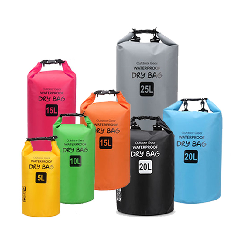 Waterproof Bucket Bag Water Bag Seaside Swimming Bag One Shoulder Two Shoulders Bag Drifting Bag PVC Waterproof Bag