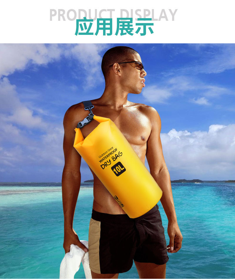 Waterproof Bucket Bag Water Bag Seaside Swimming Bag One Shoulder Two Shoulders Bag Drifting Bag PVC Waterproof Bag