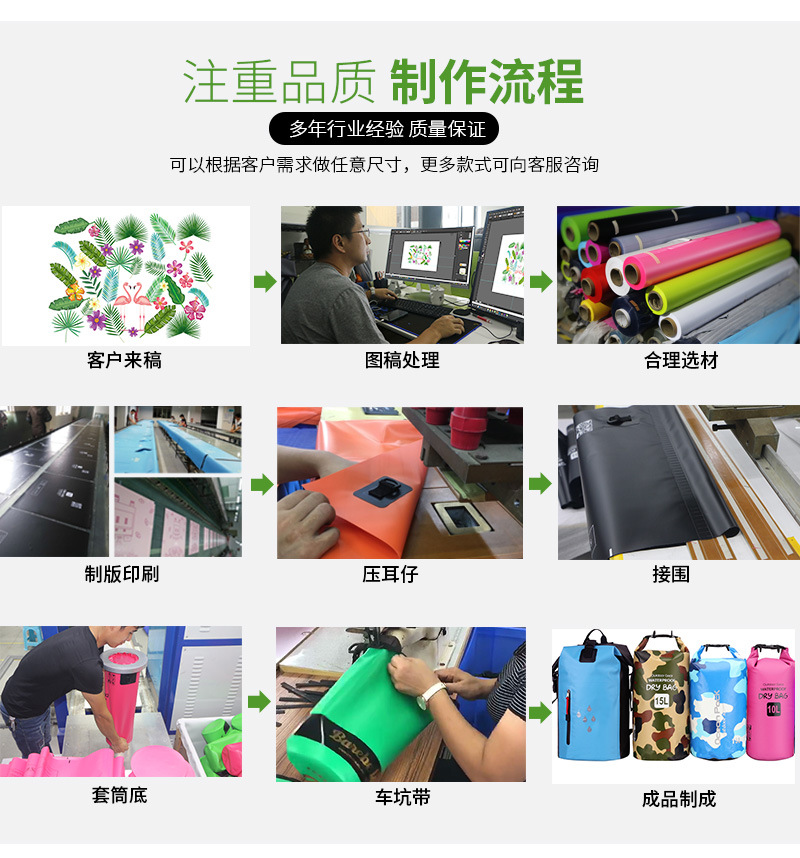 Waterproof Bucket Bag Water Bag Seaside Swimming Bag One Shoulder Two Shoulders Bag Drifting Bag PVC Waterproof Bag