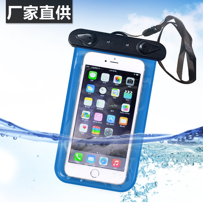 Clip Mobile Phone Waterproof Bag Iphone7plus Large Screen Mobile Phone Waterproof Case Hot Spring Rafting Touch Screen