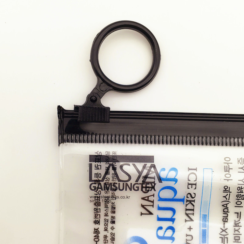 General pvc cuff bag PVC zipper bag custom underwear socks PVC pull ring ziplock bag
