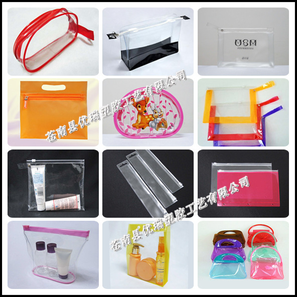 General pvc cuff bag PVC zipper bag custom underwear socks PVC pull ring ziplock bag