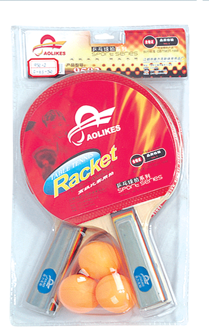 Three table tennis table tennis bats beginner cross of pen-hold backhand racket ball rackets free ball three