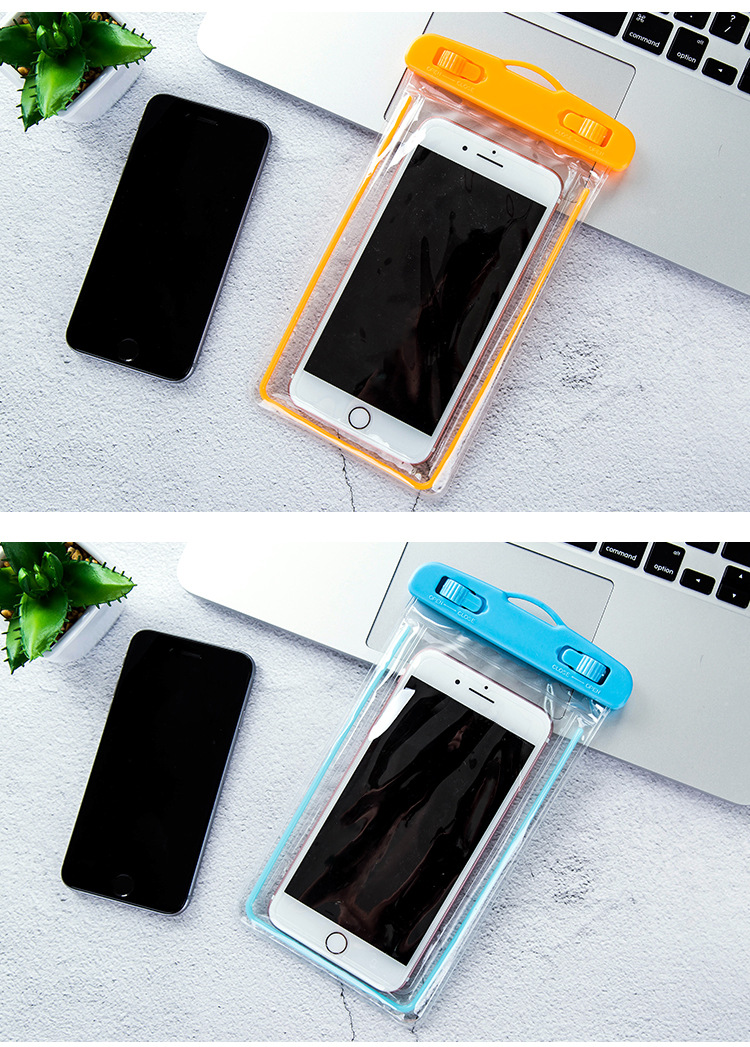 Outdoor Drifting Diving Universal Luminous Mobile Phone Waterproof Bag Underwater Swimming Touch Photograph Waterproof Cover Transparent Case