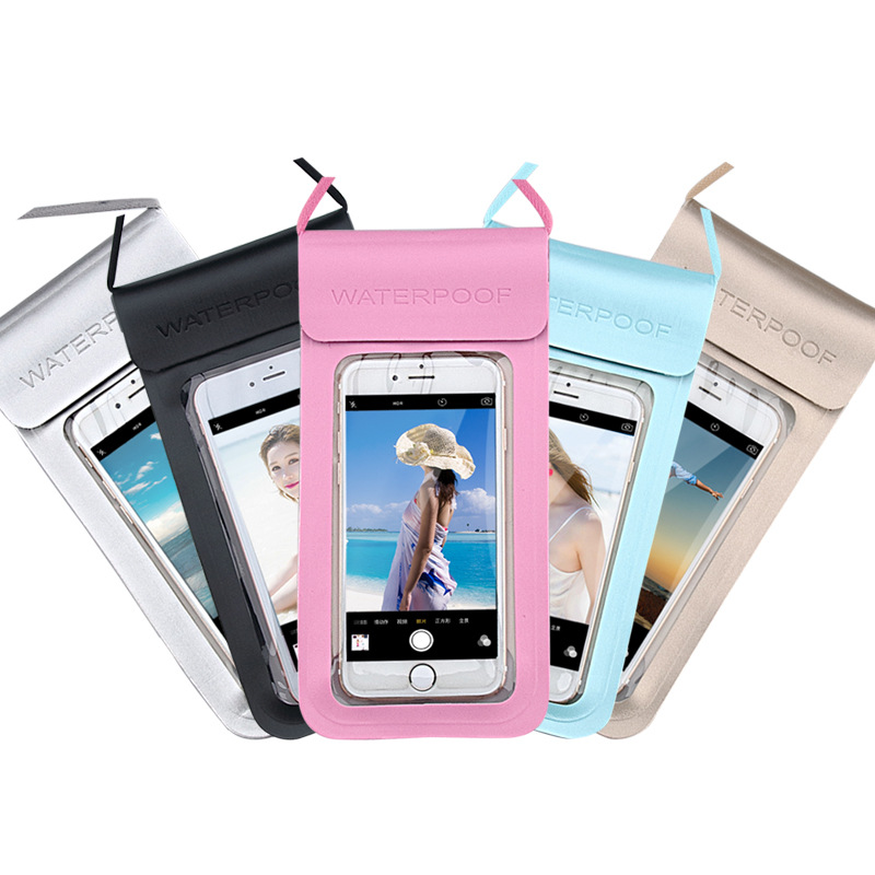 Pu Style Mobile Phone Waterproof Bag Transparent TPU Touch Screen Outdoor Swimming Diving Mobile Phone Waterproof Case