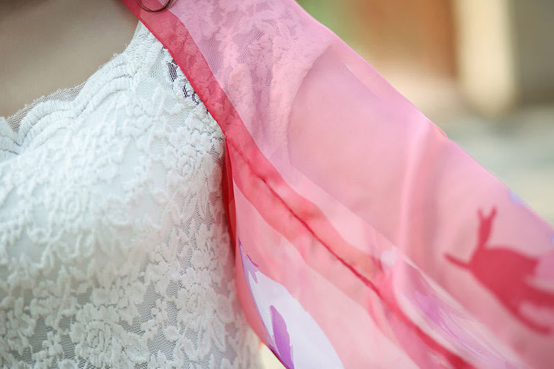 Stall Hot Summer Sun Protection Shawl Women's Chiffon Printed Scarf Long Cuff Driving Cycling UV Protection