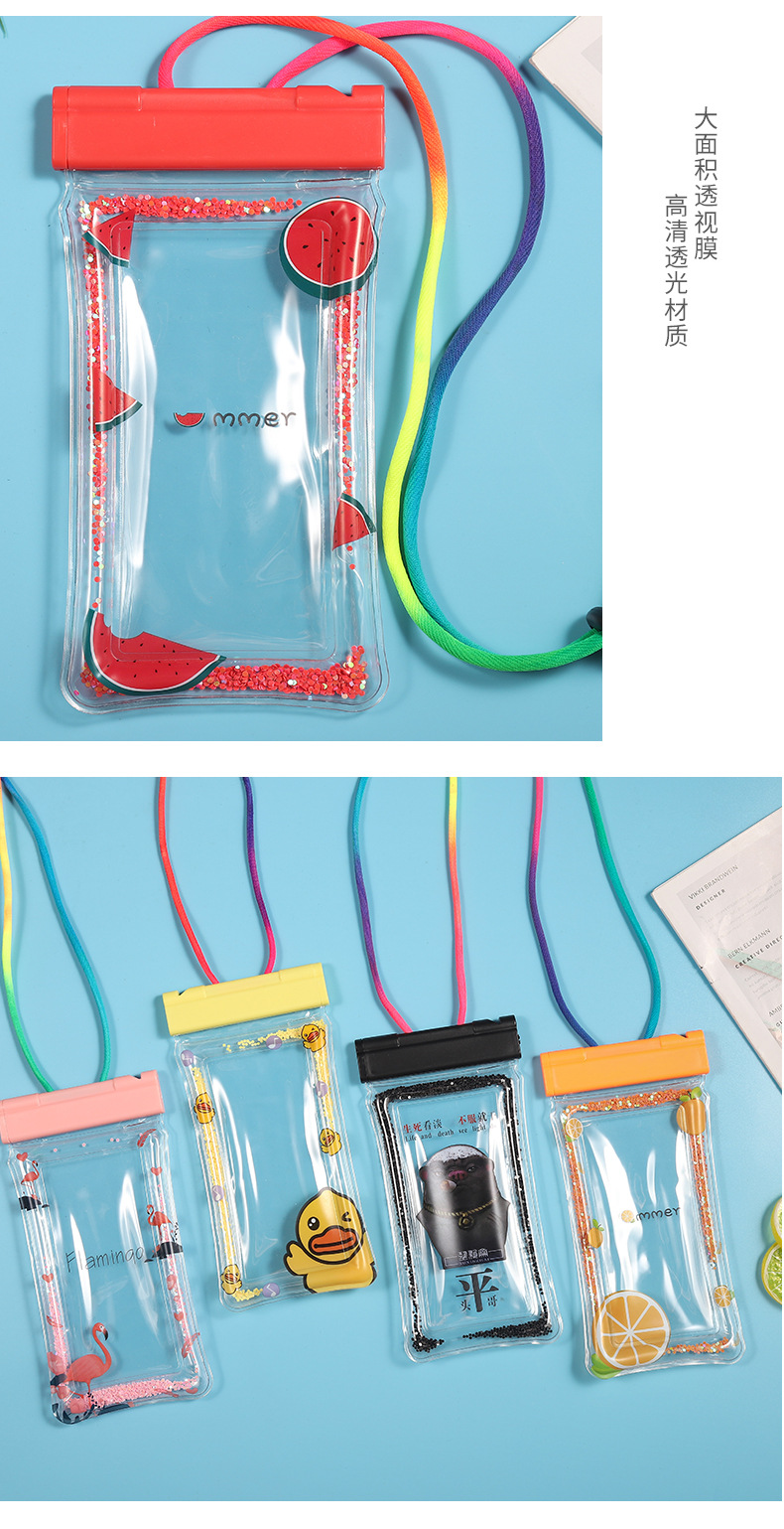2021 New Mobile Phone Waterproof Bag Storage Swimming Diving Floating Bag PVC Transparent Cartoon Waterproof Phone Set 2021 New Mobile Phone Waterproof Bag Storage Swimming Diving Floating Bag PVC Transparent Cartoon Waterproof Phone Set