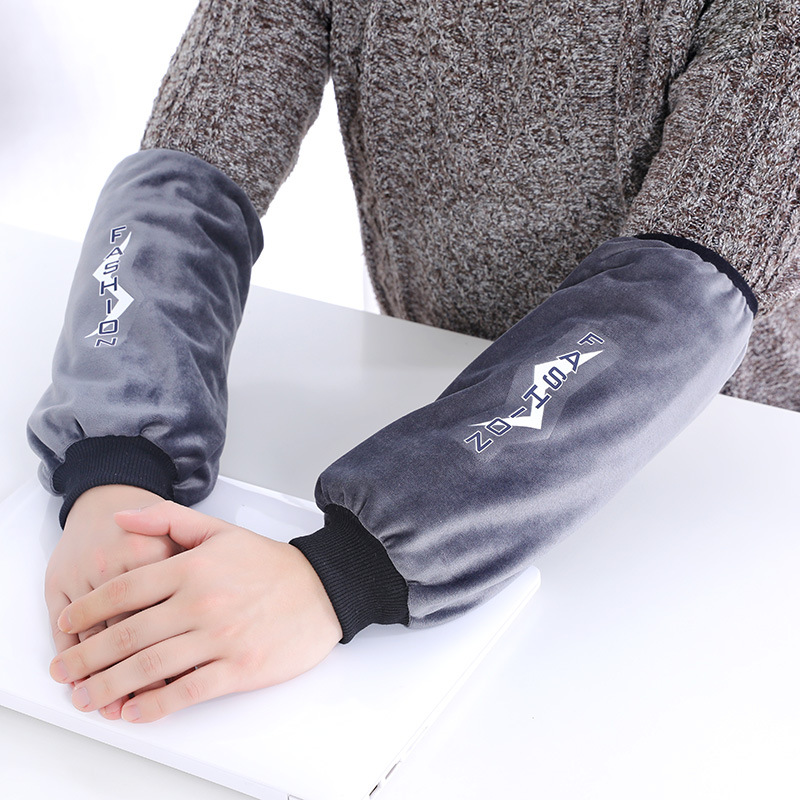 Student Adult Oversleeve Female Work Long Oversleeve Korean Style Cute Simple Fashion Lengthened Cuff Anti-Dirty Embroidery Sleeve Cap