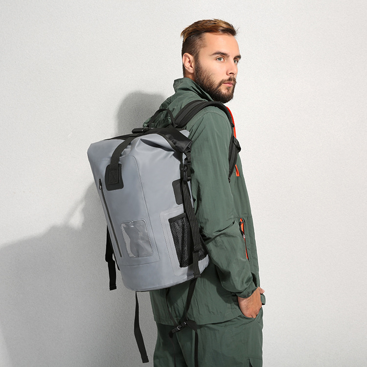 Manufacturer PVC Waterproof Bag Large Capacity Mountaineering Diving Swimming Bag Outdoor Backpack OEM Customization