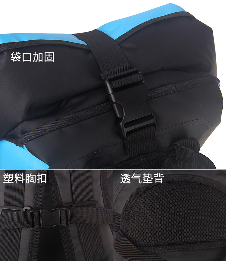 Manufacturer PVC Waterproof Bag Large Capacity Mountaineering Diving Swimming Bag Outdoor Backpack OEM Customization