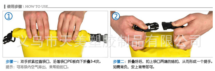 Manufacturer PVC Waterproof Bag Large Capacity Mountaineering Diving Swimming Bag Outdoor Backpack OEM Customization