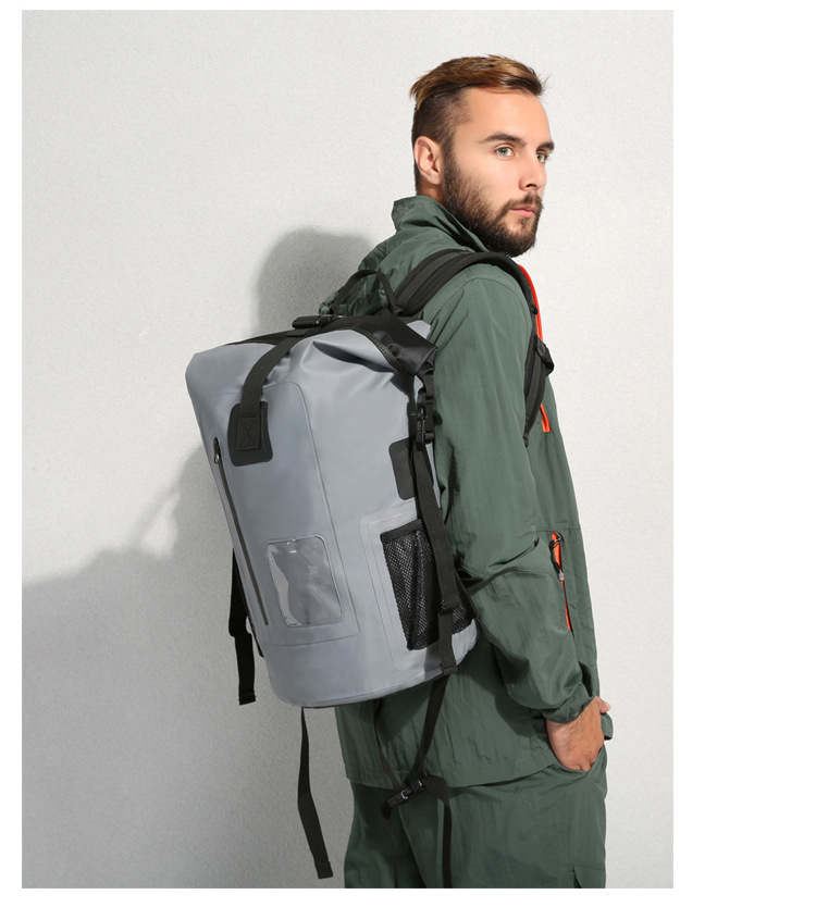 Manufacturer PVC Waterproof Bag Large Capacity Mountaineering Diving Swimming Bag Outdoor Backpack OEM Customization