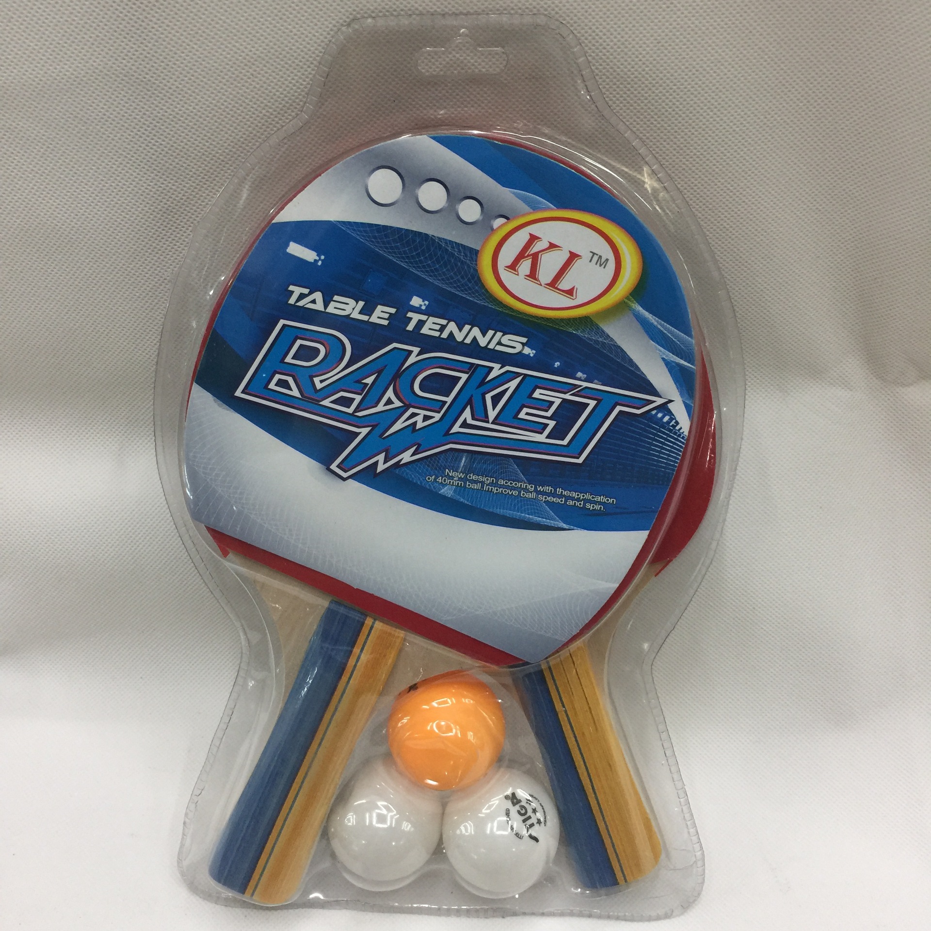Table Tennis Rackets A- 107 Fish Mouth Blister Packaging