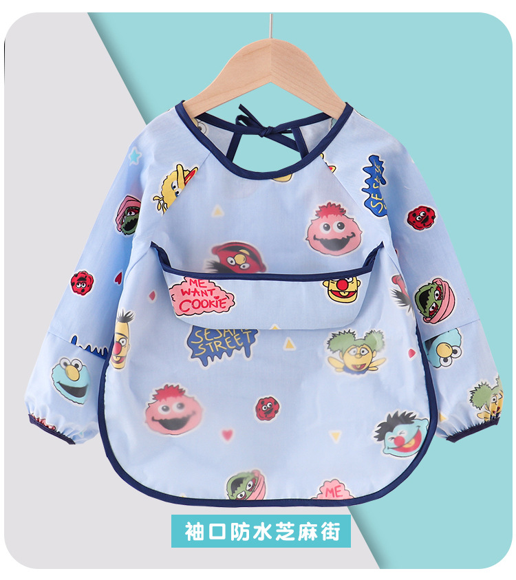 Cuff Waterproof Bib Baby Dinner Coverall Children Anti-Dirty Protective Clothing Autumn And Winter Cotton Apron Female Bib Cuff Waterproof Bib Baby Dinner Coverall Children Anti-Dirty Protective Clothing Autumn And Winter Cotton Apron Female Bib