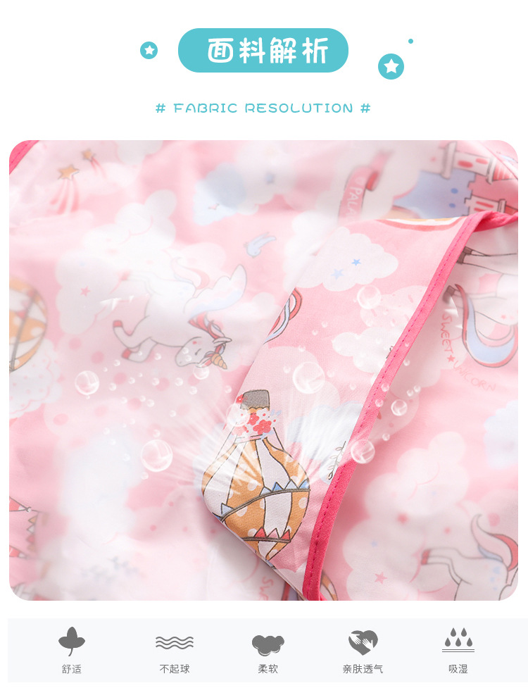 Cuff Waterproof Bib Baby Dinner Coverall Children Anti-Dirty Protective Clothing Autumn And Winter Cotton Apron Female Bib Cuff Waterproof Bib Baby Dinner Coverall Children Anti-Dirty Protective Clothing Autumn And Winter Cotton Apron Female Bib