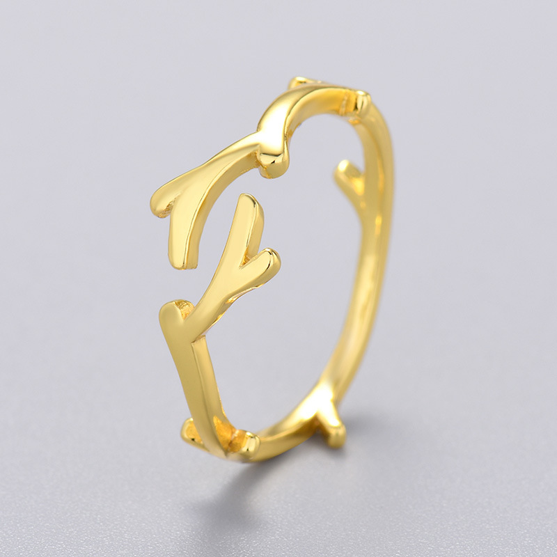 New European and American Collection Copper Ring Female Special-Interest Design Fashion Personalized Hip Hop Light Luxury Index Finger Ring Cuff Bracelet