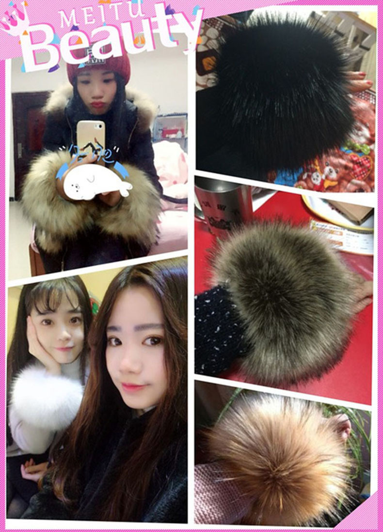 Raccoon Fur Fox Fur Imitation Fur Fur Hand Ring Fur Wristband Women's Oversleeve Imitation Rabbit Fur Bracelet Cuff Wristband Raccoon Fur Fox Fur Imitation Fur Fur Hand Ring Fur Wristband Women's Oversleeve Imitation Rabbit Fur Bracelet Cuff Wristband
