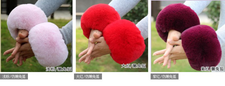 Raccoon Fur Fox Fur Imitation Fur Fur Hand Ring Fur Wristband Women's Oversleeve Imitation Rabbit Fur Bracelet Cuff Wristband Raccoon Fur Fox Fur Imitation Fur Fur Hand Ring Fur Wristband Women's Oversleeve Imitation Rabbit Fur Bracelet Cuff Wristband