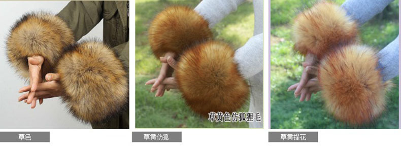 Raccoon Fur Fox Fur Imitation Fur Fur Hand Ring Fur Wristband Women's Oversleeve Imitation Rabbit Fur Bracelet Cuff Wristband Raccoon Fur Fox Fur Imitation Fur Fur Hand Ring Fur Wristband Women's Oversleeve Imitation Rabbit Fur Bracelet Cuff Wristband