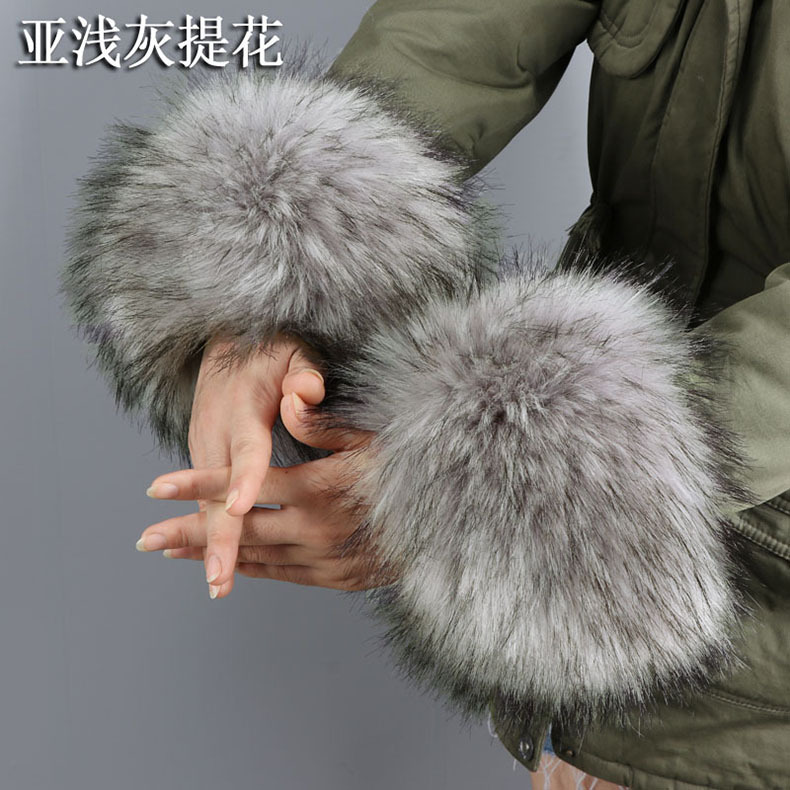 Raccoon Fur Fox Fur Imitation Fur Fur Hand Ring Fur Wristband Women's Oversleeve Imitation Rabbit Fur Bracelet Cuff Wristband Raccoon Fur Fox Fur Imitation Fur Fur Hand Ring Fur Wristband Women's Oversleeve Imitation Rabbit Fur Bracelet Cuff Wristband