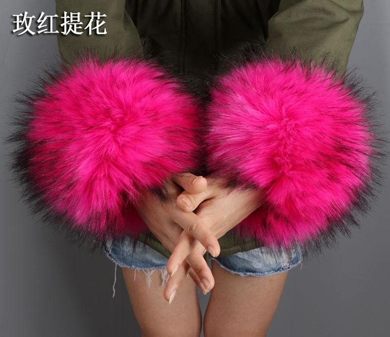 Raccoon Fur Fox Fur Imitation Fur Fur Hand Ring Fur Wristband Women's Oversleeve Imitation Rabbit Fur Bracelet Cuff Wristband Raccoon Fur Fox Fur Imitation Fur Fur Hand Ring Fur Wristband Women's Oversleeve Imitation Rabbit Fur Bracelet Cuff Wristband