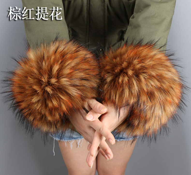 Raccoon Fur Fox Fur Imitation Fur Fur Hand Ring Fur Wristband Women's Oversleeve Imitation Rabbit Fur Bracelet Cuff Wristband Raccoon Fur Fox Fur Imitation Fur Fur Hand Ring Fur Wristband Women's Oversleeve Imitation Rabbit Fur Bracelet Cuff Wristband