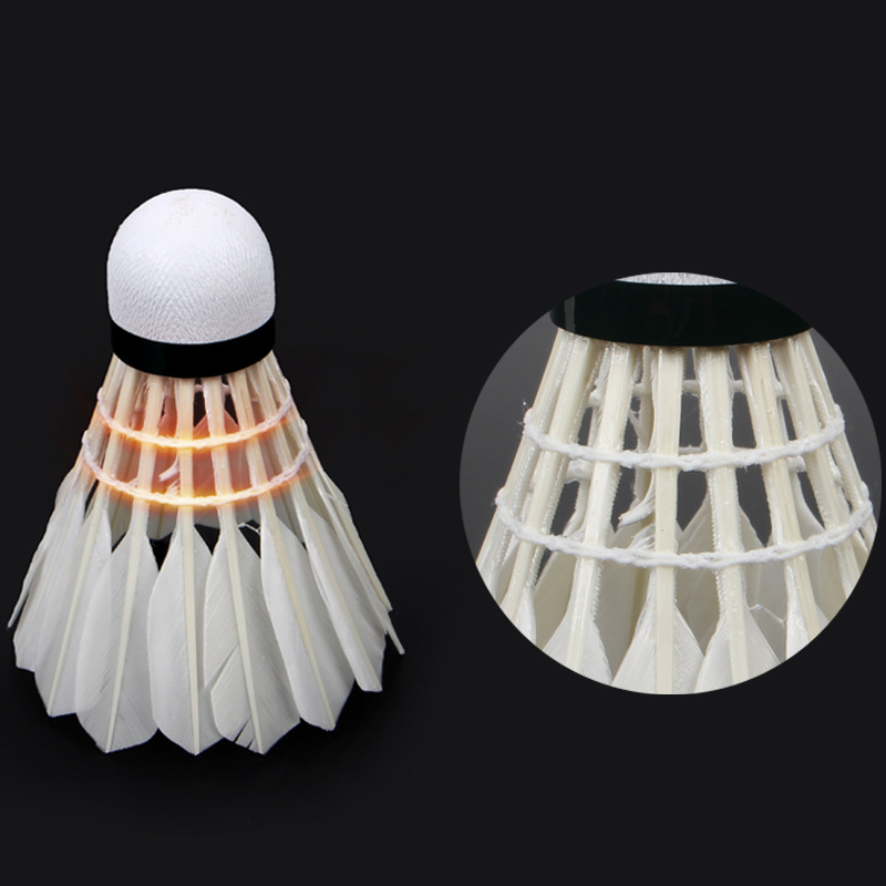 Factory Supply Competition Training High Quality Badminton Adult Durable 12 PCs Badminton Drake Feather Shuttlecock Wholesale