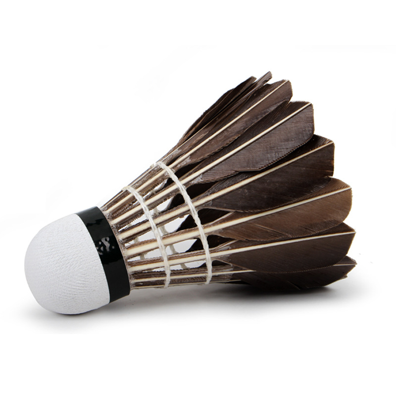 Factory Supply Competition Training High Quality Badminton Adult Durable 12 PCs Badminton Drake Feather Shuttlecock Wholesale