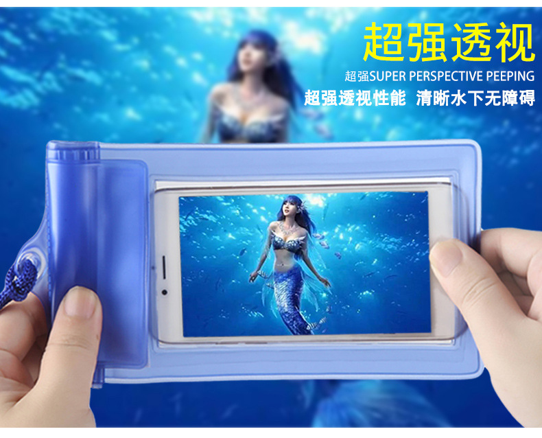 Popular new iphone xiaomi phone waterproof bag outdoor snorkeling swim special waterproof bag universal