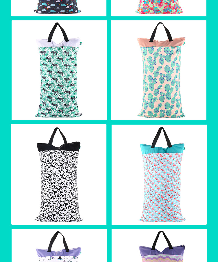 Happyflute super - sized waterproof bag in 40 * 70 large capacity to receive printed bags storage bags INS style