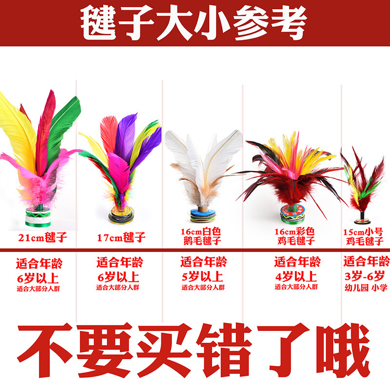 Factory Wholesale Color Kick Shuttlecock Adult and Children Fitness Color Goose Feather Shuttlecock Primary and Secondary School Students Big Flower