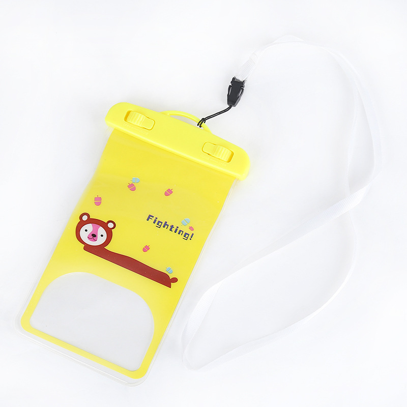 Korean PVC Cartoon Waterproof Bag Outdoor Swimming Cellphone Protective Case Diving Bag Factory Wholesale