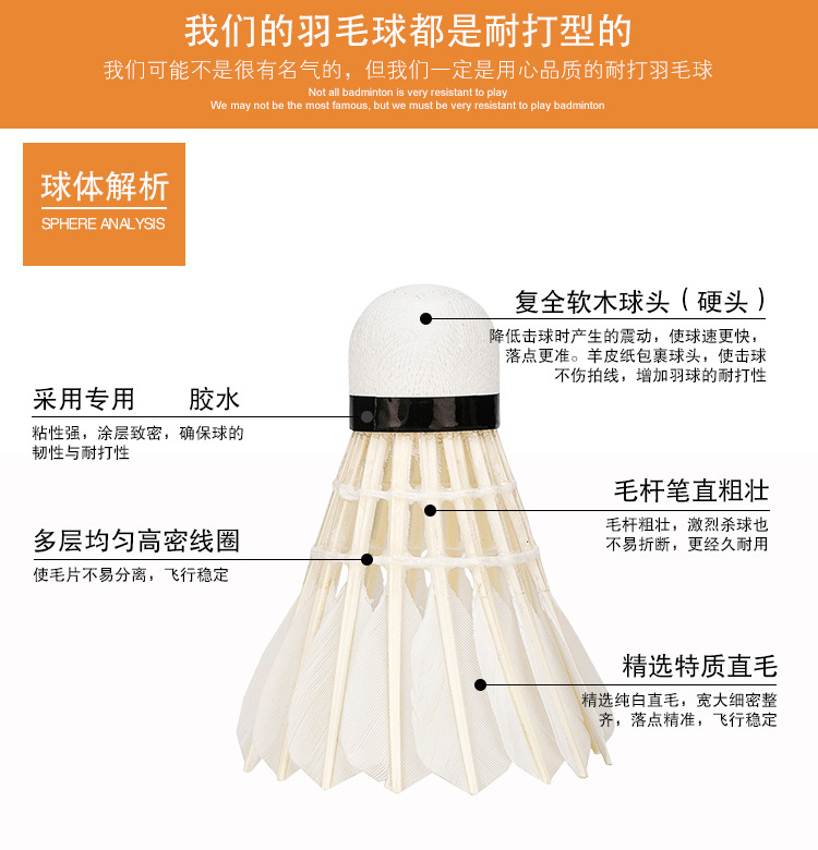 Factory Wholesale for Training Badminton Indoor Outdoor Shuttlecock Durable King Student 12 Pack Practicing Ball Factory Wholesale for Training Badminton Indoor Outdoor Shuttlecock Durable King Student 12 Pack Practicing Ball