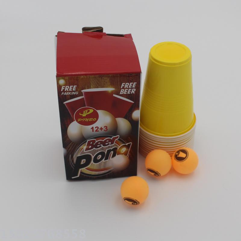 Chengdeli sports bar beer table tennis cup set table tennis beer glass manufacturers direct selling