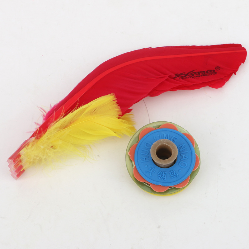 Wholesale Firebird Thickened Beef Tendon Base Shuttlecock Student Competition Adult Fitness Sports Chicken Goose Feather Shuttlecock