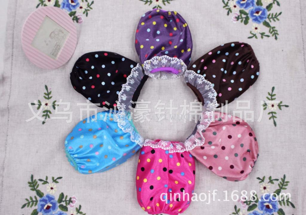 Factory direct super soft color polka dot sleeves stitching lace cuff sleeve shirt wholesale