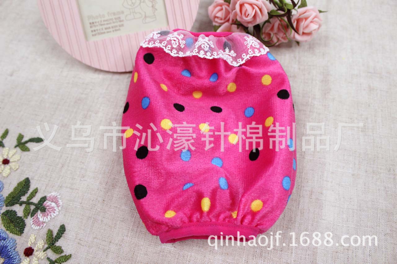Factory direct super soft color polka dot sleeves stitching lace cuff sleeve shirt wholesale Factory direct super soft color polka dot sleeves stitching lace cuff sleeve shirt wholesale